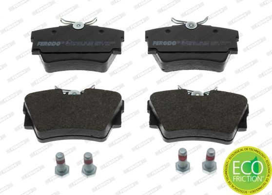 FVR1516 Set of brake pads 23980 FERODO not prepared for wear indicator, with brake caliper screws, with accessories