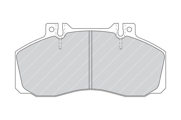 FERODO Brake pad kit FVR1522 suitable for MERCEDES-BENZ T2, VARIO, SPRINTER