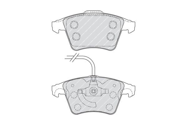 FERODO Brake pad set, disc brake 23746 buy online