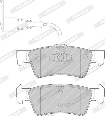 FERODO Brake pad kit FVR1647 for VW MULTIVAN, TRANSPORTER, CALIFORNIA