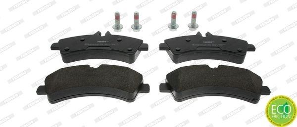 FERODO PREMIER ECO FRICTION FVR1779 Brake pad set prepared for wear indicator, with brake caliper screws, with accessories