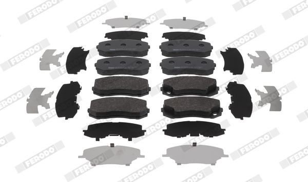 FERODO PREMIER ECO FRICTION FVR4314 Brake pad set not prepared for wear indicator, without accessories
