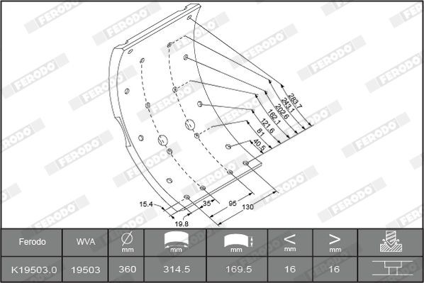K195031F3653 Brake Lining Kit, drum brake FERODO K19503 review and test