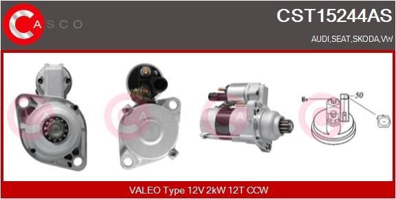 Original CASCO Starter motors CST15244AS for VW TOURAN