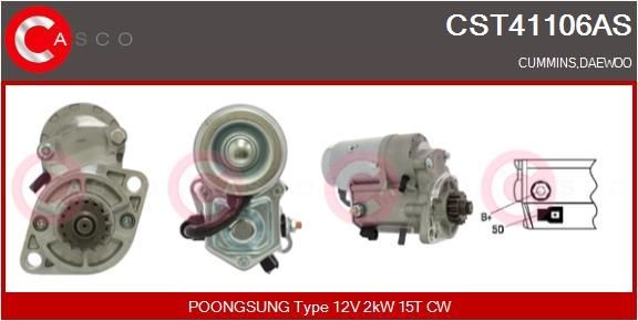 CASCO CST41106AS Starter motor 4900574