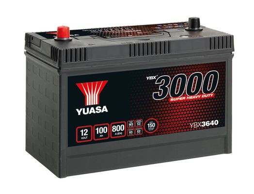 YUASA YBX5019 YBX5000 Batterie 12V 100Ah 900A mit