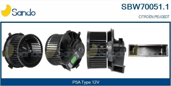 SANDO for left-hand drive vehicles Voltage: 12V Blower motor SBW70051.1 buy