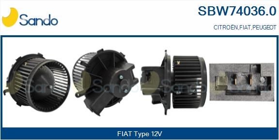SANDO for left-hand drive vehicles Voltage: 12V Blower motor SBW74036.0 buy