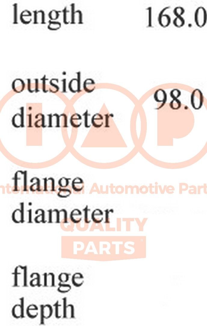 IAP QUALITY PARTS 103-17044S TOYOTA Cylinder sleeve in original quality
