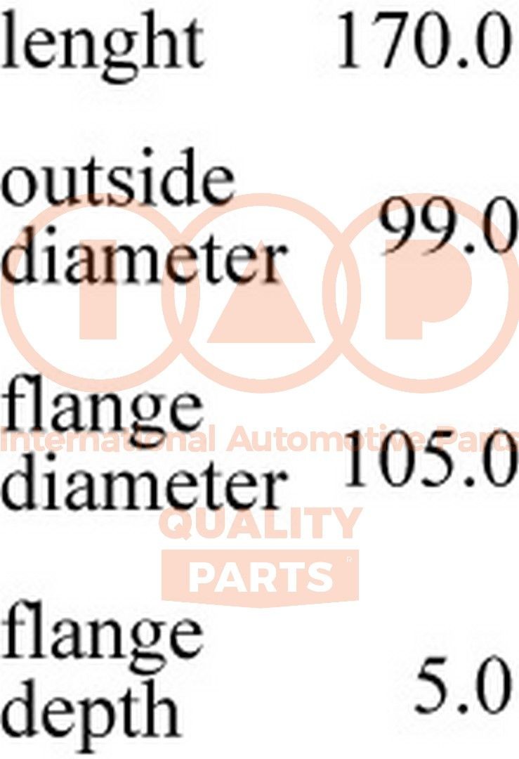 IAP QUALITY PARTS 103-17058S Cylinder sleeve TOYOTA RAV 4 2003 price