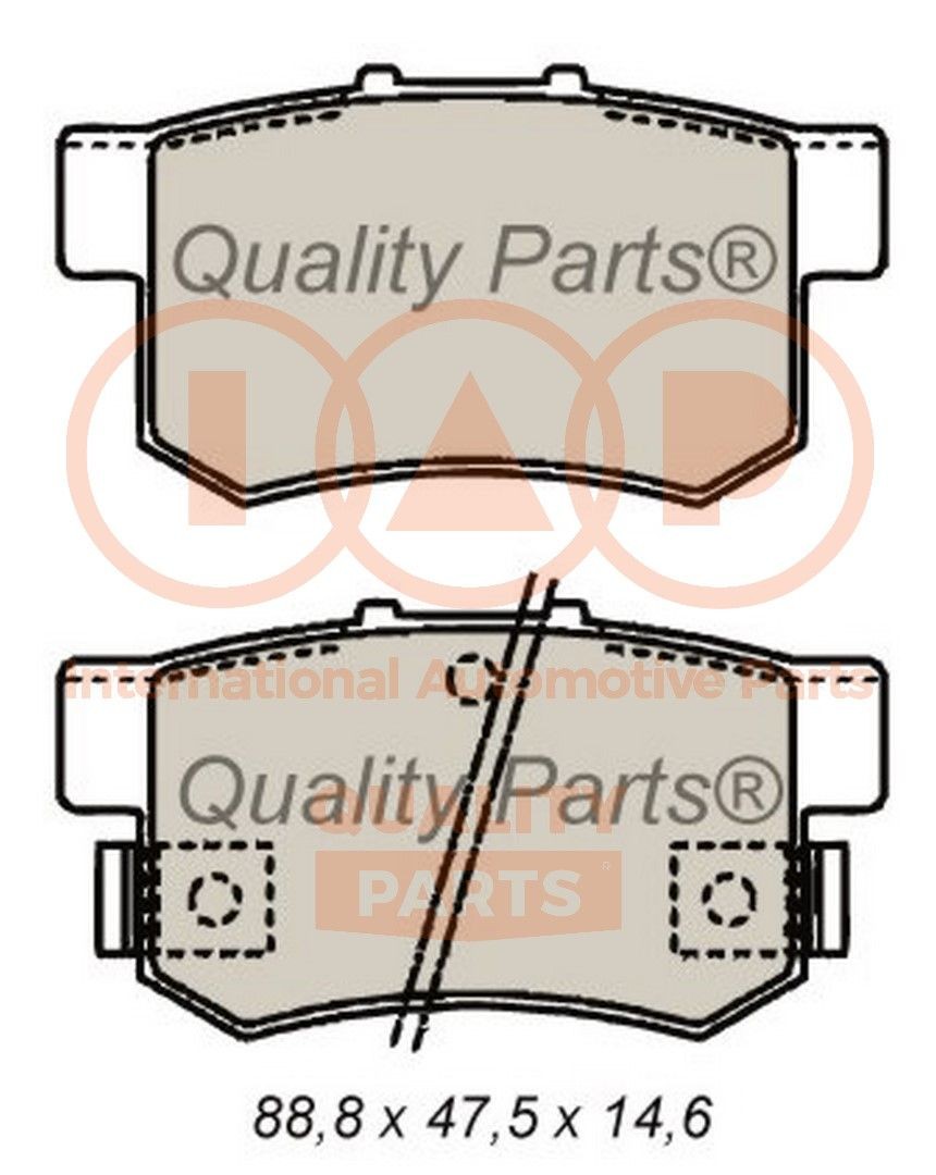 Honda HR-V Brake pad 15173395 IAP QUALITY PARTS 704-06035P online buy