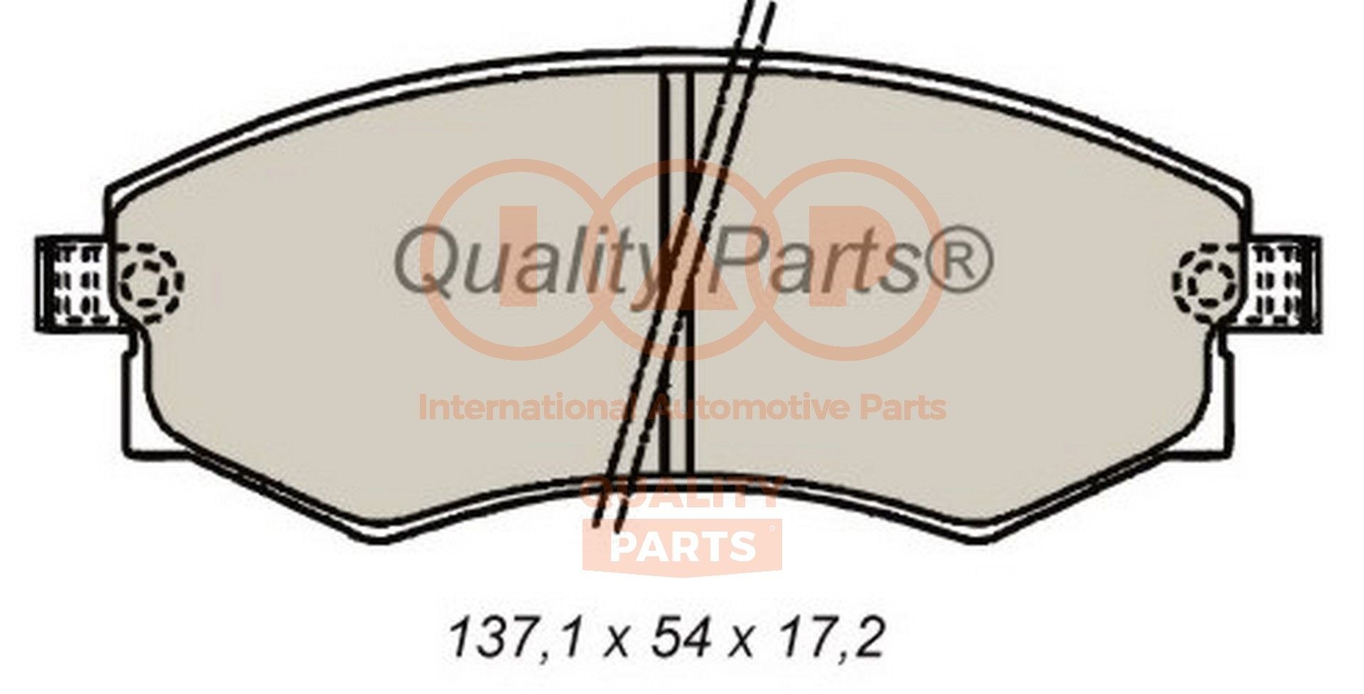 IAP QUALITY PARTS 704-07030P Brake pad set 410608M190