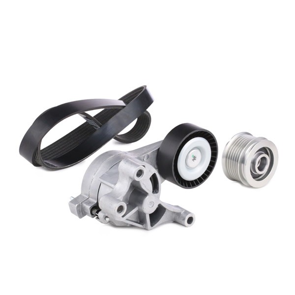 RIDEX 542R0250 V-Ribbed Belt Set Pulleys: with freewheel belt pulley, Check alternator freewheel clutch & replace if necessary