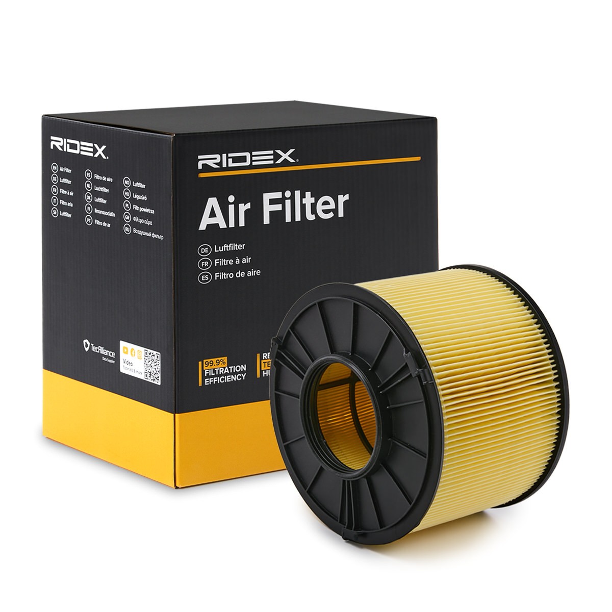RIDEX Filtre à air AUDI 8A0860 8W0133843B,8W0133843E