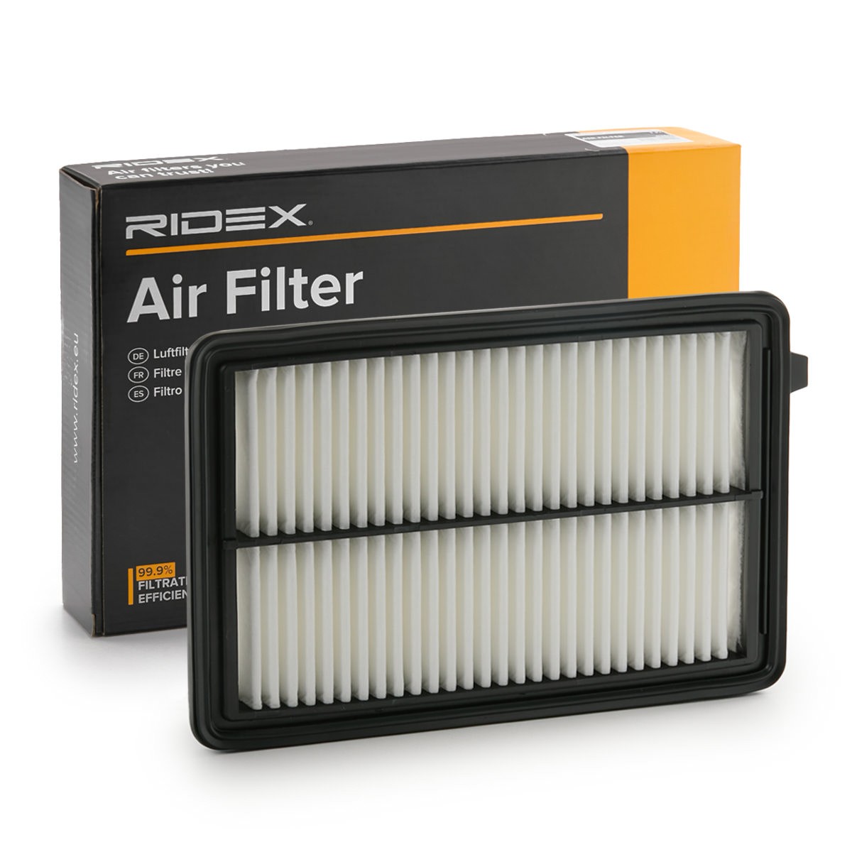 RIDEX 8A0899 Air filter 38mm, 157mm, 239mm