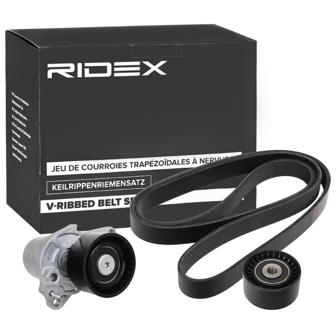 RIDEX 542R0315 V-Ribbed Belt Set 11 72 098 86R