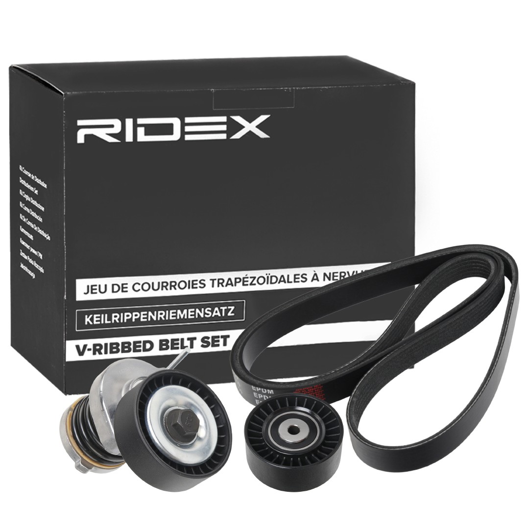 RIDEX 542R0331 V-ribbed belt kit VW Multivan T6 2.0 TDI 102 hp Diesel 2019 price