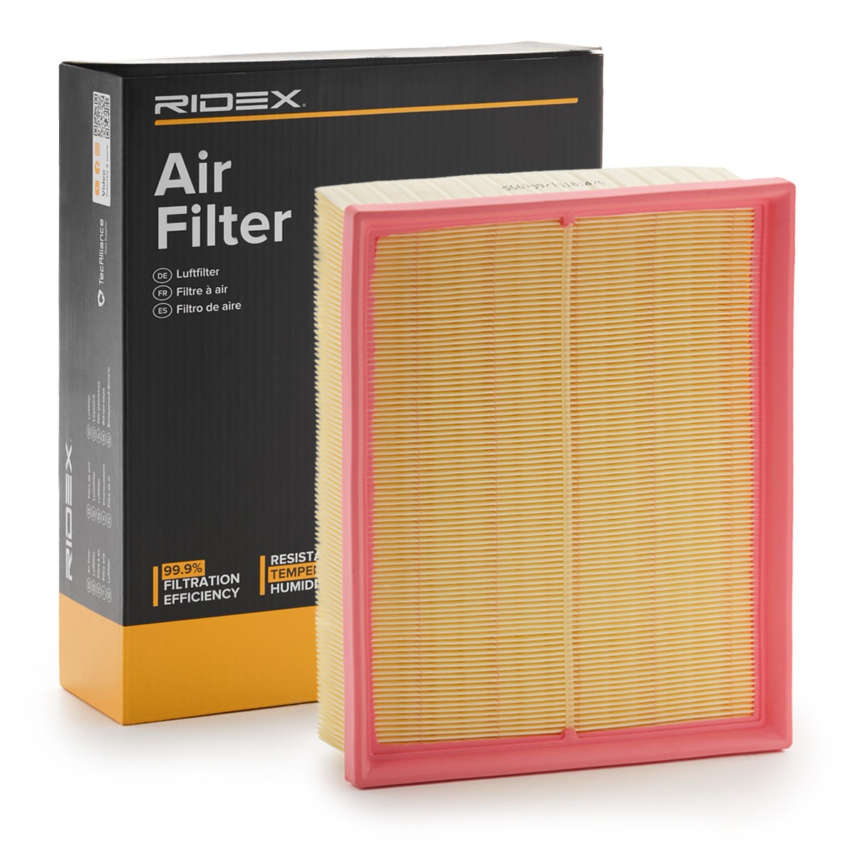 RIDEX 8A0947 Air filter 58mm, 232mm, 284mm, Filter Insert