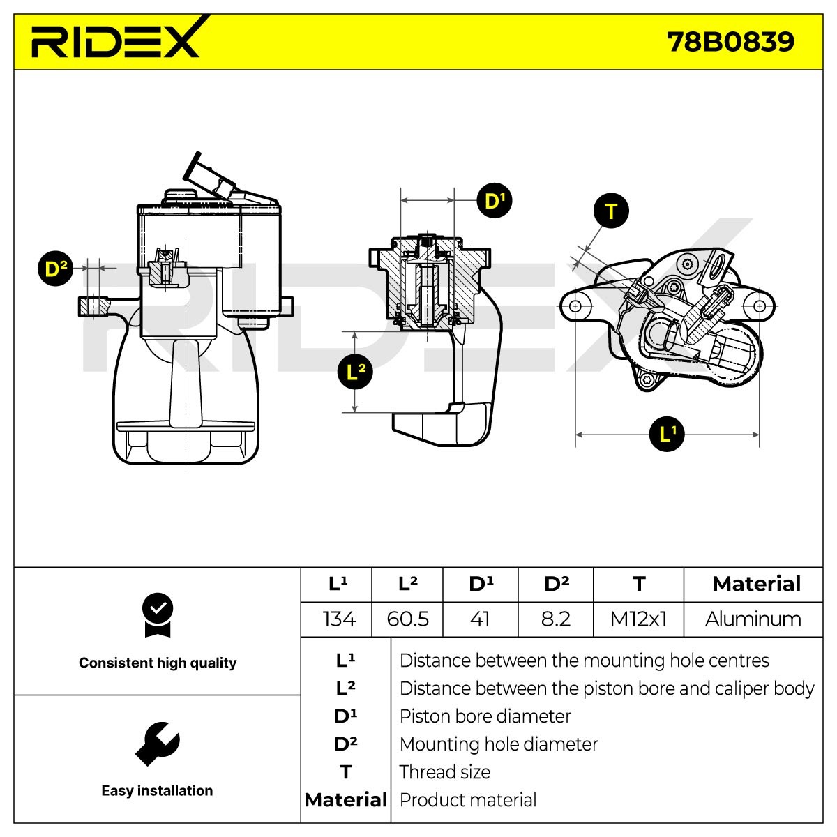 RIDEX Brake calipers 78B0839 buy online