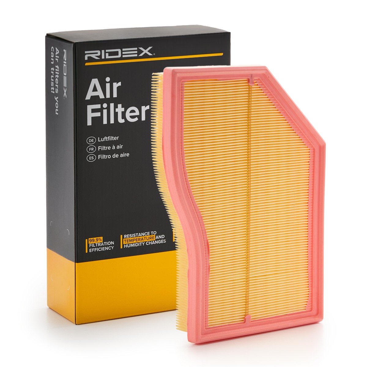 RIDEX 8A1057 Air filter 47mm, 219mm, 295mm, Square, Filter Insert, Air Recirculation Filter