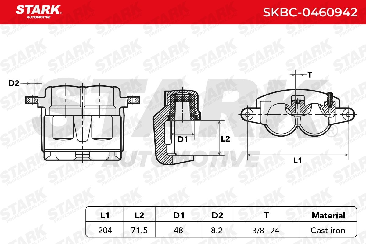 OEM-quality STARK SKBC-0460942 Brake caliper