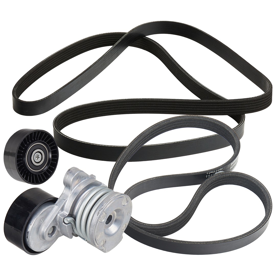 RIDEX 542R0402 V-Ribbed Belt Set Check alternator freewheel clutch & replace if necessary