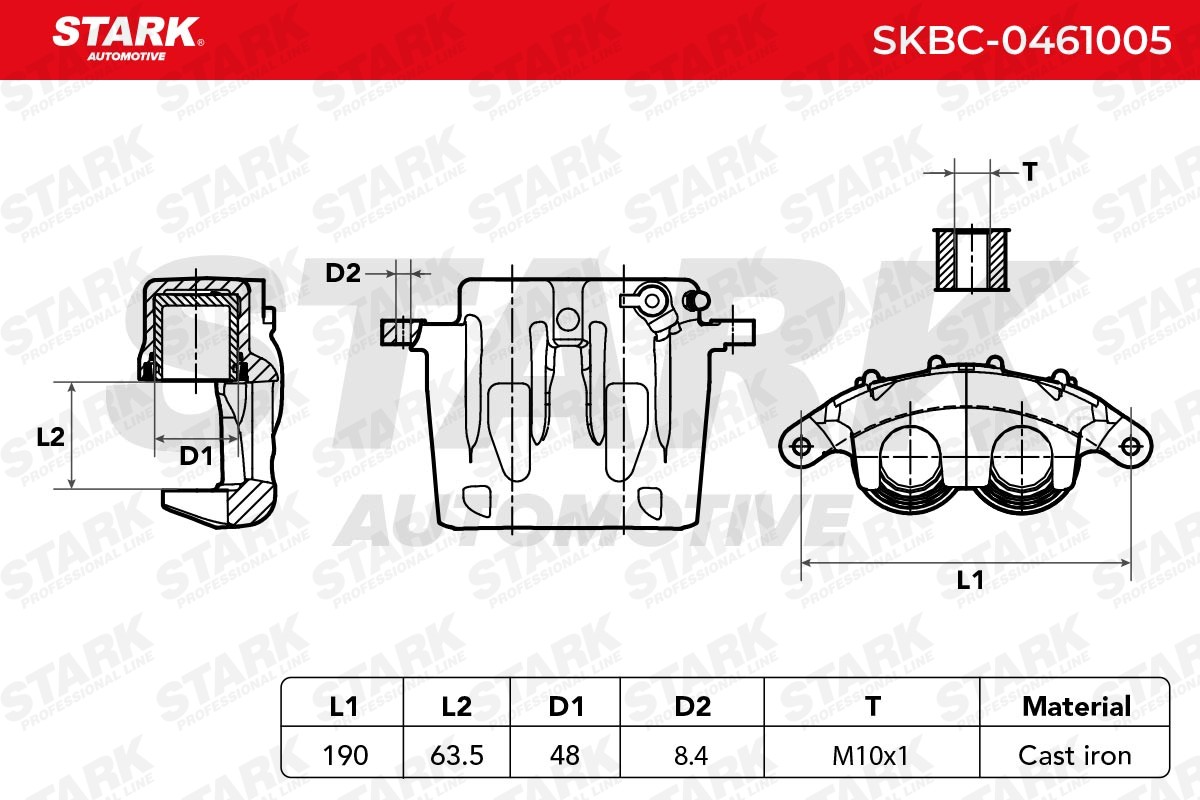 OEM-quality STARK SKBC-0461005 Brake caliper
