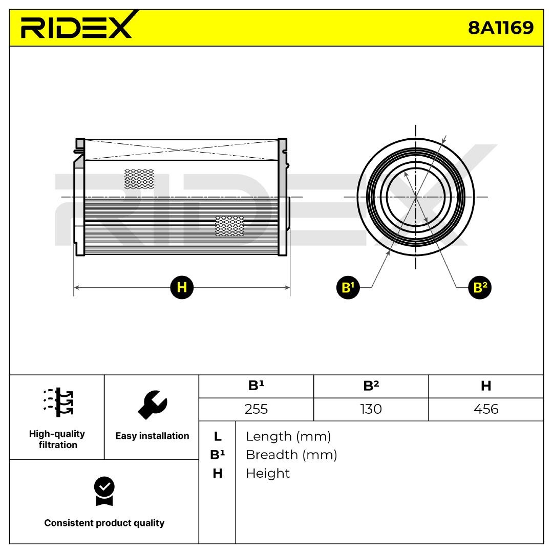OEM-quality RIDEX 8A1169 Engine filter