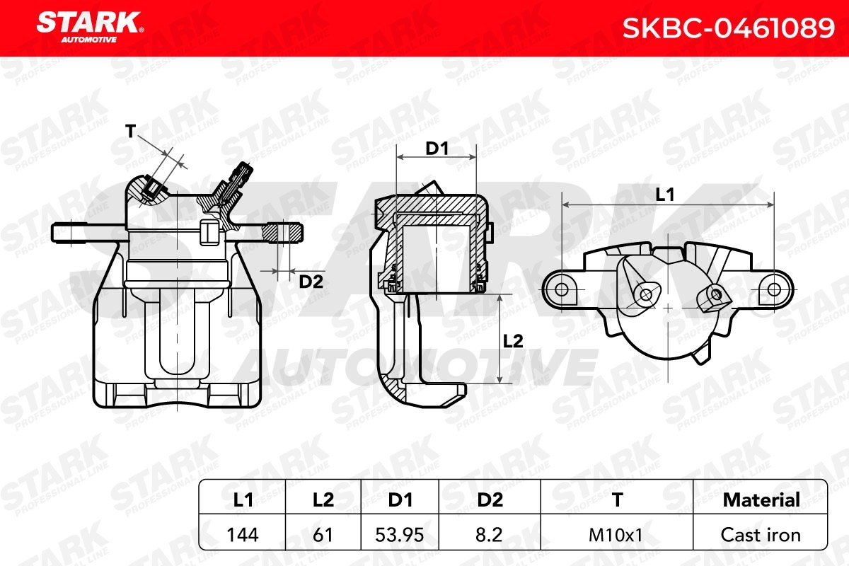 OEM-quality STARK SKBC-0461089 Brake caliper