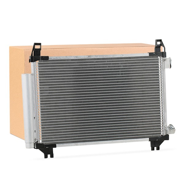 RIDEX 448C0276 Air conditioning condenser with dryer, for vehicles with start-stop function, 498x337x16, 15,5mm, 10,1mm, Aluminium