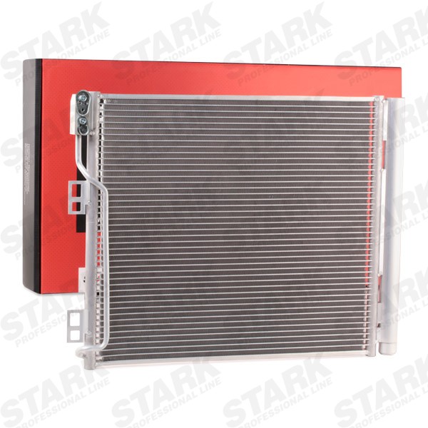 STARK SKCD-0110466 Air conditioning condenser with dryer, 490x450x16, 15mm, 10mm, 450mm, 490mm, 16mm