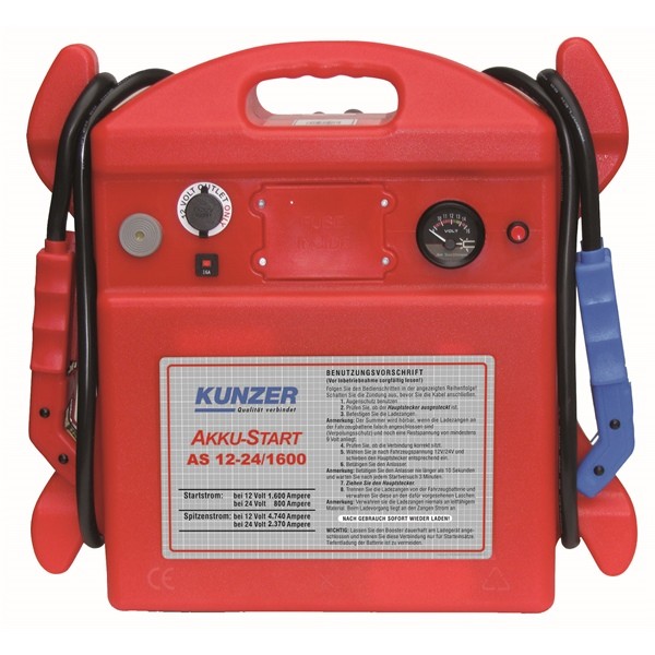 Car battery jump starter KUNZER AS12-24/1600