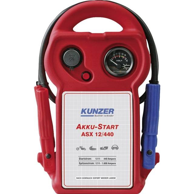 ASX 12/440 KUNZER Starthilfegerät Batterie-Kapazität: 12Ah, mit  Batteriezustandsanzeige ▷ AUTODOC Preis und Erfahrung