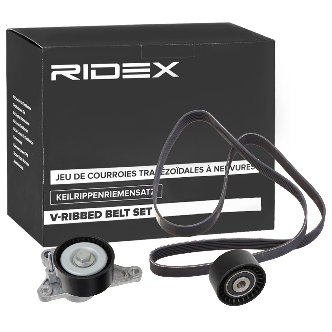 RIDEX 542R0504 V-Ribbed Belt Set 11 75 075 69R