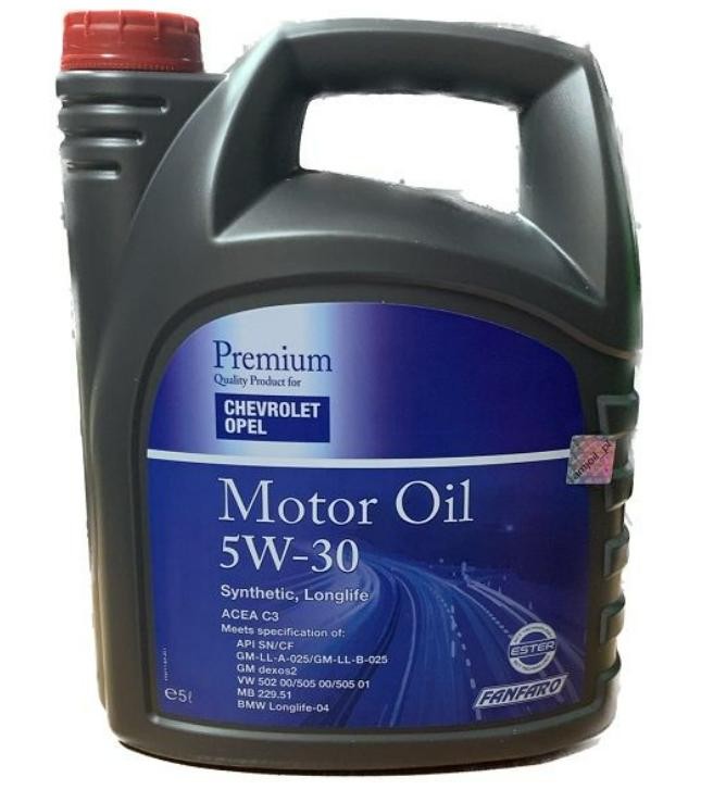 Engine oil FANFARO 5W-30, 5l, Synthetic Oil longlife FF6717-5