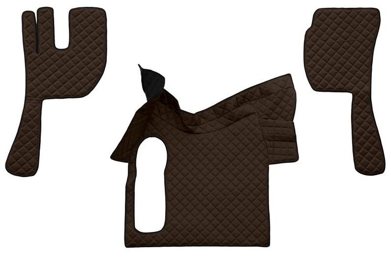 F-CORE Leatherette, Front, Quantity: 3, brown Car mats FL13 BROWN buy