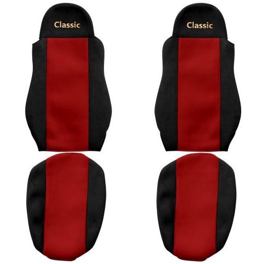 Automotive seat covers Trucks F-CORE ContiClassic PS01RED