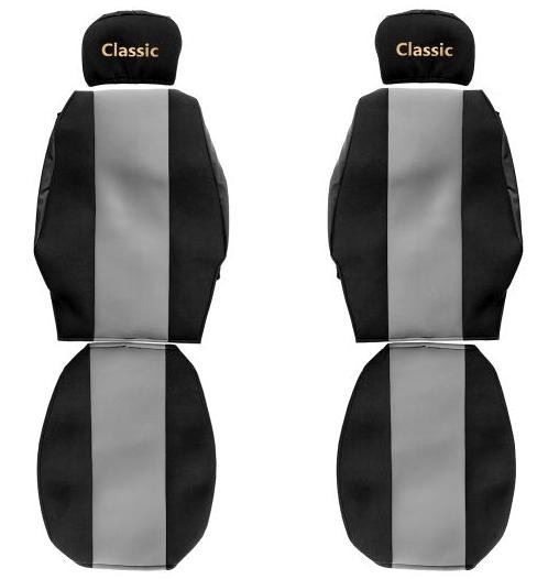 Car seat covers Trucks F-CORE ContiClassic PS02GRAY