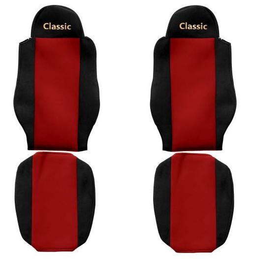 Car seat covers Trucks F-CORE ContiClassic PS05RED