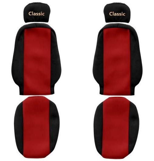 Car seat covers Trucks F-CORE ContiClassic PS09RED