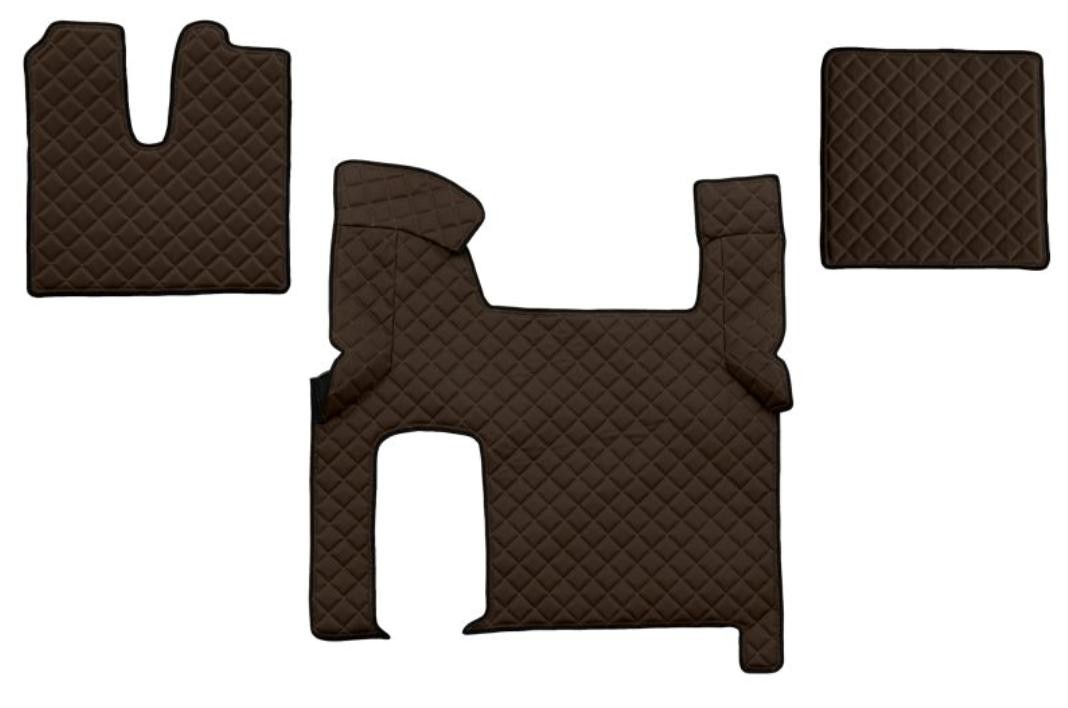 F-CORE Leatherette, Front, Quantity: 3, brown Car mats FL06 BROWN buy