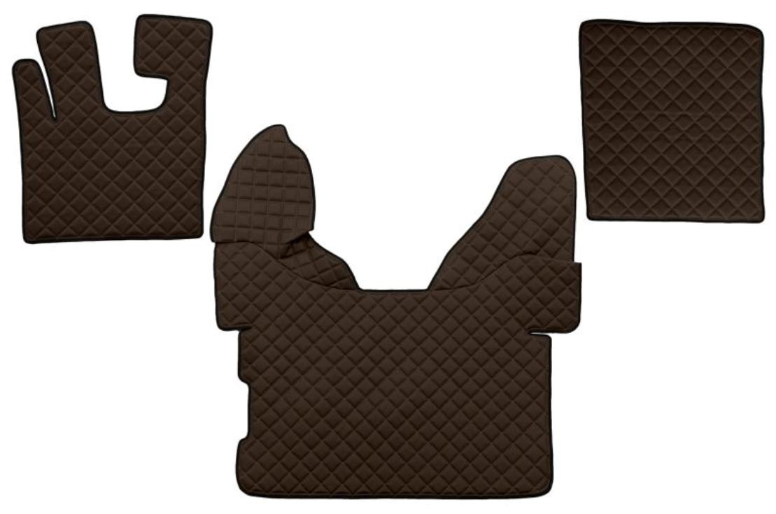 F-CORE Leatherette, Front, Quantity: 3, brown Car mats FL09 BROWN buy