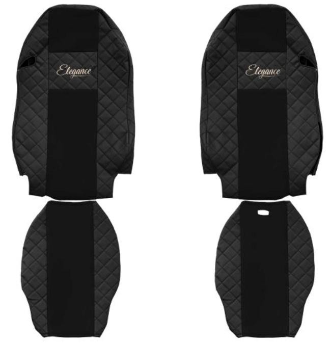 F-CORE Elegance Black, Patterned, Leatherette, Front Number of Parts: 4-part Seat cover FX10 BLACK buy