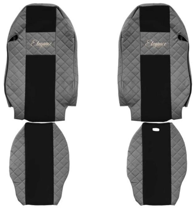 F-CORE Elegance grey, Patterned, Leatherette, Front Number of Parts: 4-part Seat cover FX10 GRAY buy