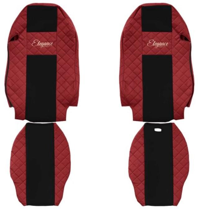 F-CORE Elegance red, Patterned, Leatherette, Front Number of Parts: 4-part Seat cover FX10 RED buy