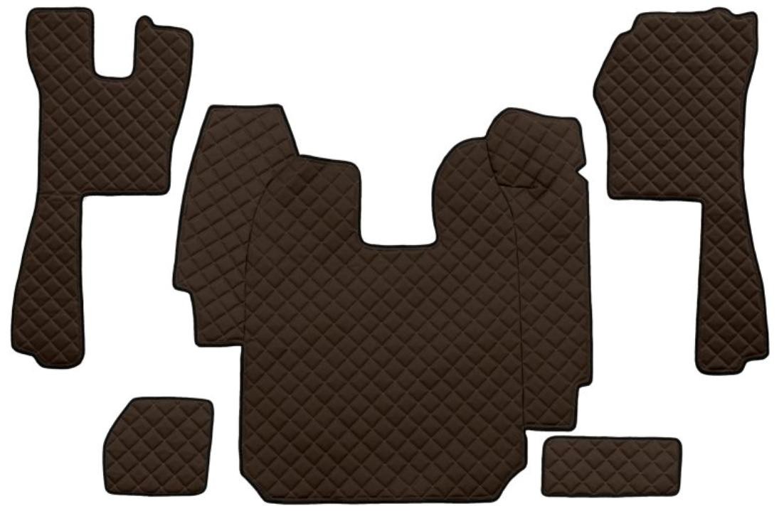 F-CORE Leatherette, Front, Quantity: 5, brown Car mats FL03 BROWN buy