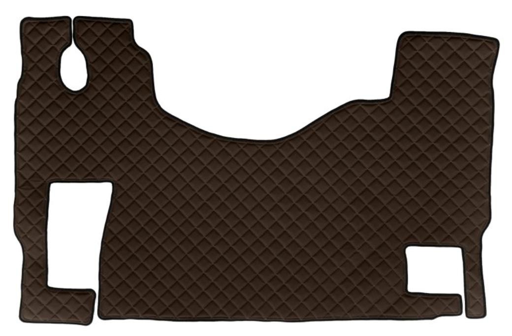 Car mat set Leatherette F-CORE FL22BROWN