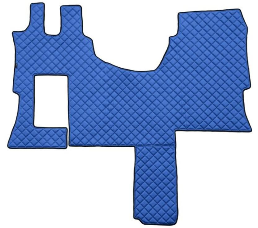 F-CORE FL33 BLUE Floor mats Leatherette, Front, Quantity: 1, blue