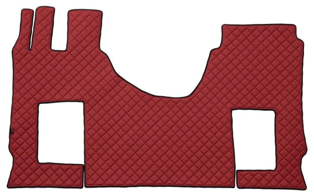 Tailored car mats F-CORE Leatherette, Front, Quantity: 1, red - FL32 RED