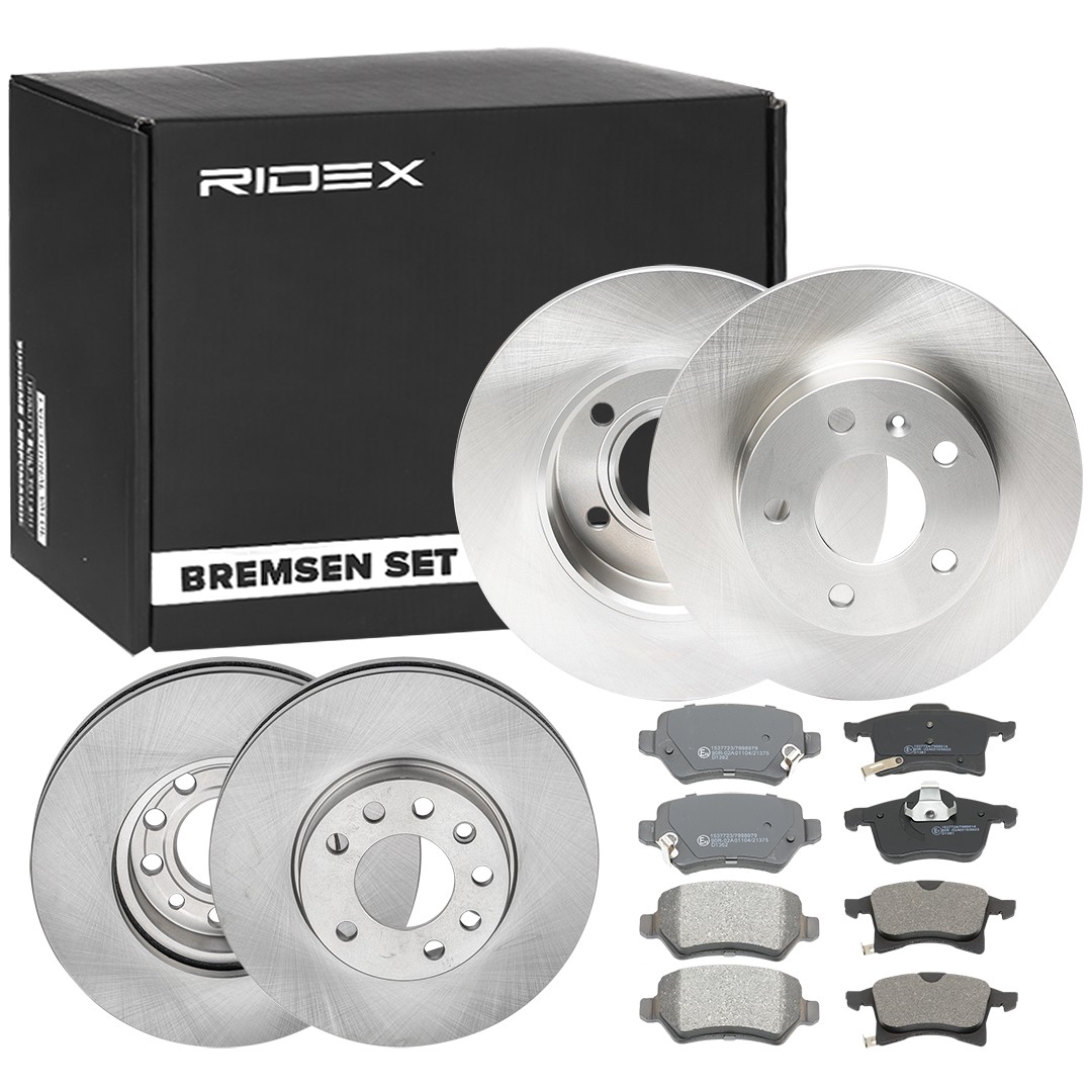 Opel SENATOR Brake pads and rotors 15205813 RIDEX 3405B0318 online buy